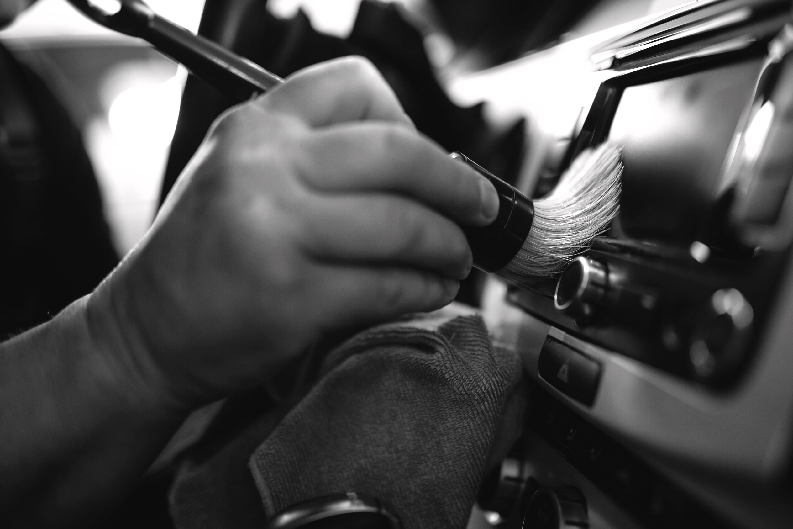 Car detailing service deep interior cleaning.